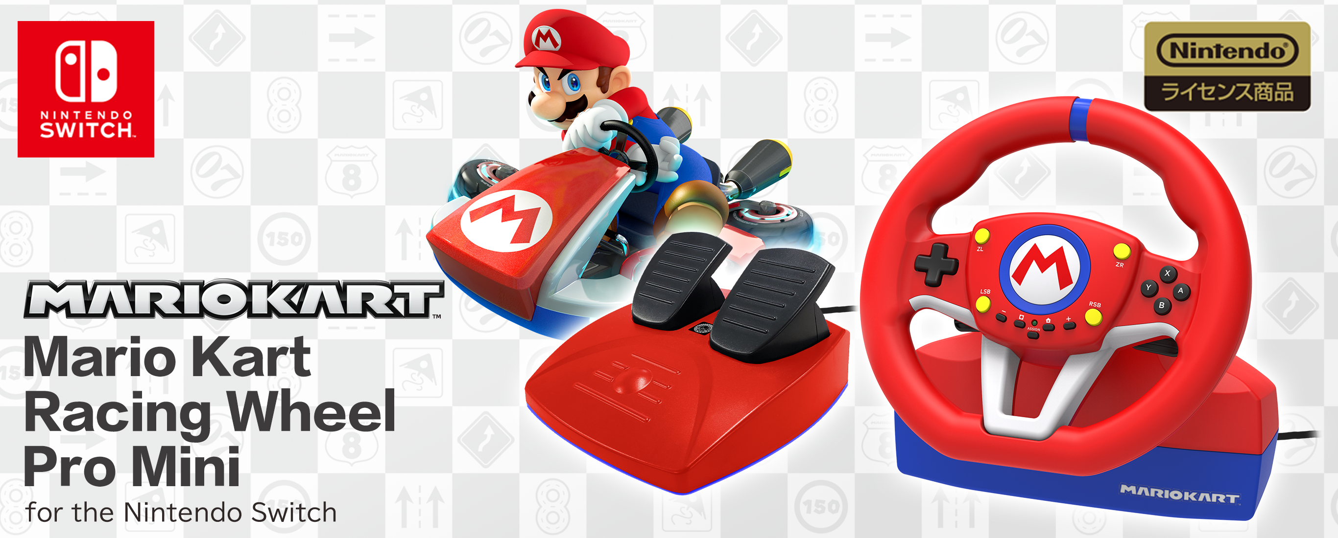 株式会社 HORI | Mario Kart Racing Wheel Pro Mini for the Nintendo 