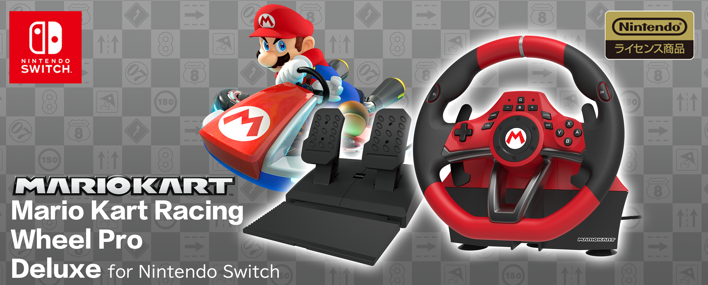 Kirken I de fleste tilfælde Bliver til 株式会社 HORI | Mario Kart Racing Wheel Deluxe for Nintendo Switch