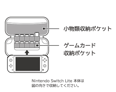 株式会社 HORI | タフポーチ for Nintendo Switch Lite ブラック×グレー