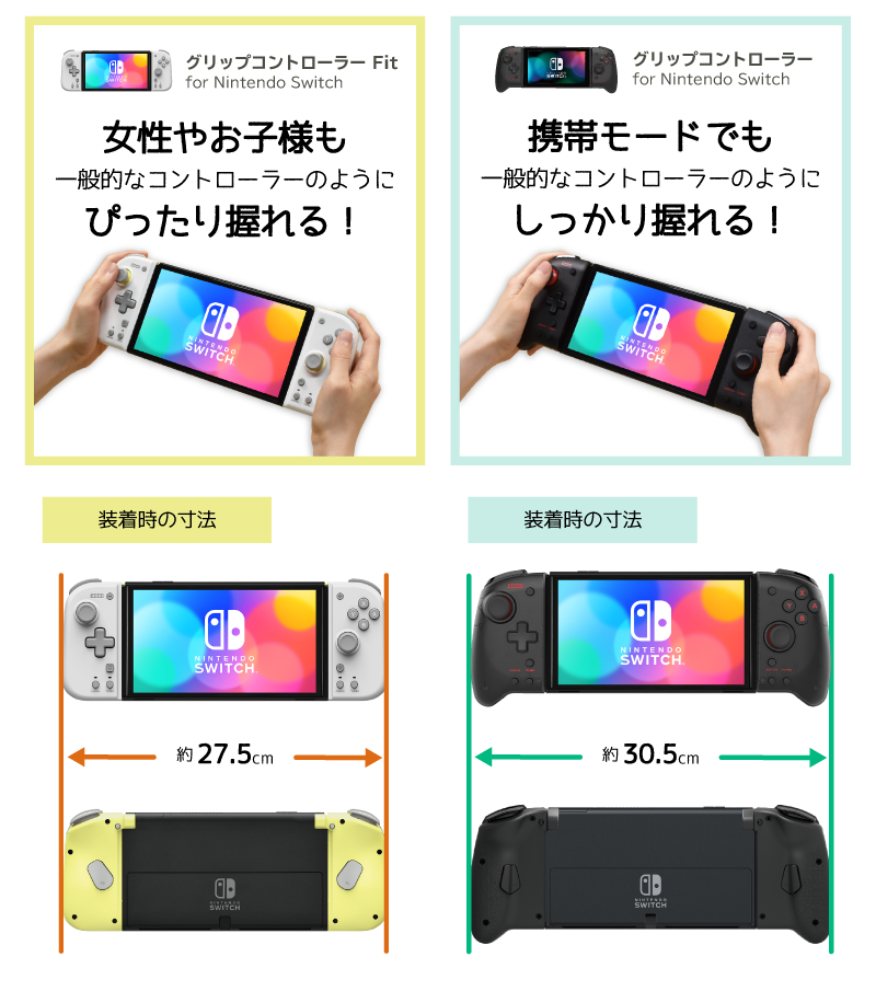 グリップコントローラー Fit for Nintendo Switch APR…