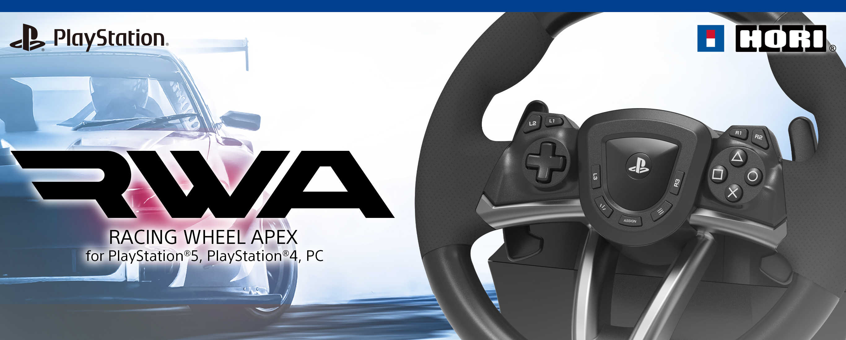 HORI Racing Wheel Apex for Playstation 5, PlayStation 4 and PC