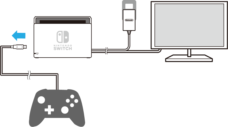 Nintendo Switch™ドックからUSB機器のUSB端子を抜いてください。